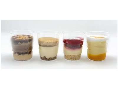 Square Mini Dessert cups with Spoons Special for Celebrations Gifts or just to make an Original Serving way. Royal Guemar Dessert Cups Appetizer 6 Mini Cup With Spoon Set 